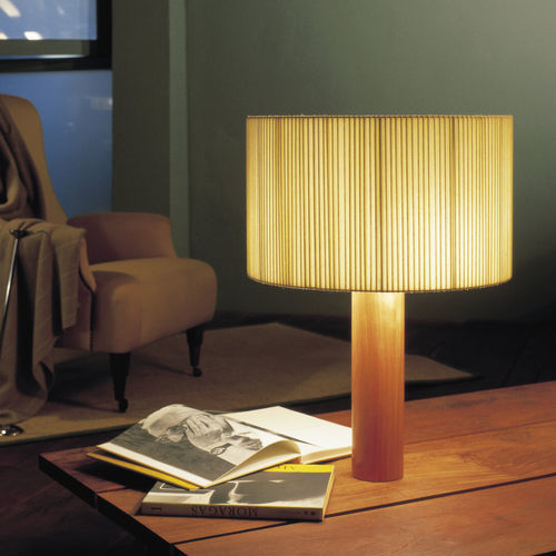 Table lamp - MORAGAS - Santa & Cole - cotton / wooden / contemporary