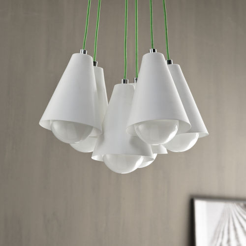 Pendant lamp - CONO 6 - ZAVA SRL - metal / contemporary / corded