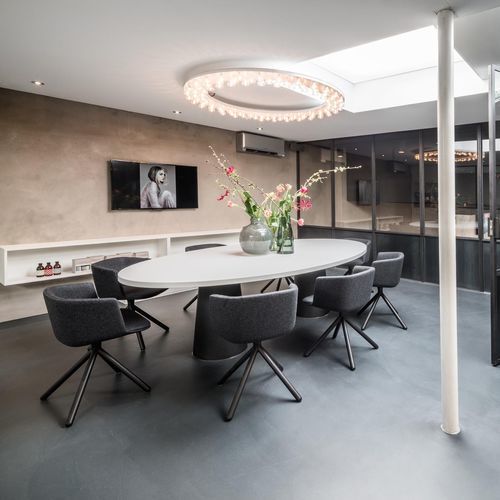 Contemporary ceiling light - Halo - JSPR - round / anodized aluminum / LED