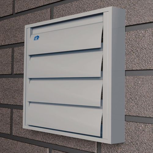 Aluminum ventilation grill - 433 - RENSON - square / exterior / home
