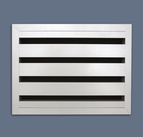 Aluminum ventilation grill - 468AK/1 - RENSON - rectangular / exterior / home