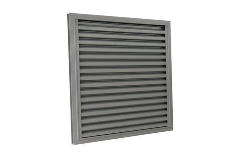 Aluminum ventilation grill - 494 - RENSON - square / exterior / commercial
