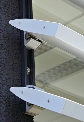 Aluminium solar shading - Icarus Quickfix vertical ICL.150 - RENSON - for facade / vertical / horizontal