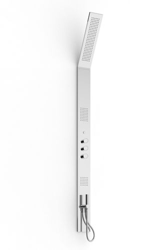 Thermostatic shower column - 1500 CDS-010 - ZAZZERI - stainless steel / wall-mounted / contemporary