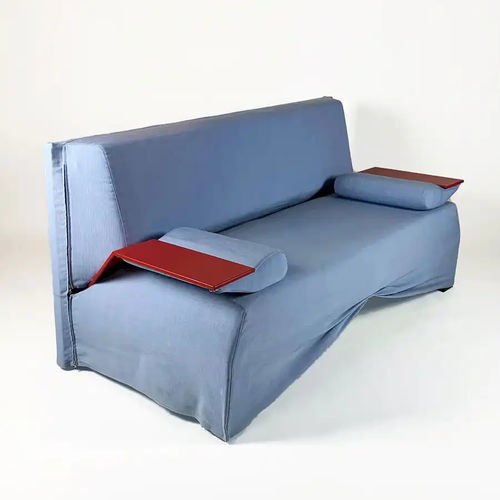 Contemporary sofa - KORE - Bernini Gallery - fabric / with armrests / blue