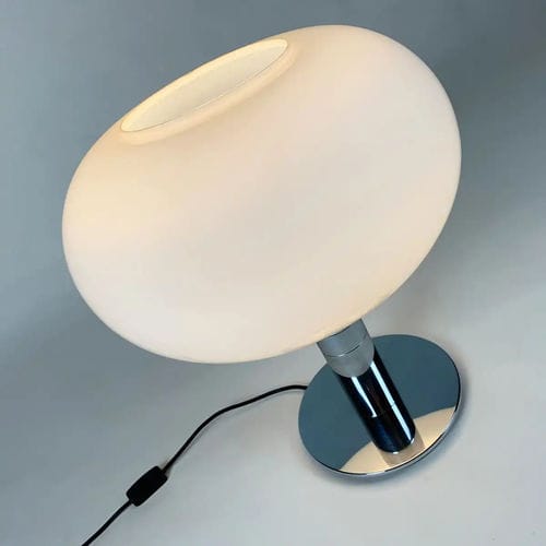Table lamp - AM / AS - Bernini Gallery - nickel-plated brass / opal / contemporary