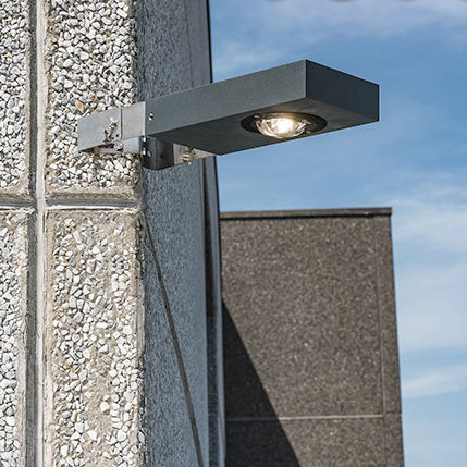 Contemporary wall light - SAMPA S-PRO - BEL-LIGHTING / TERZO-LIGHT - outdoor / glass / rectangular