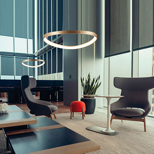 Hanging light fixture - LOOP  - BEL-LIGHTING / TERZO-LIGHT - LED / round / IP20