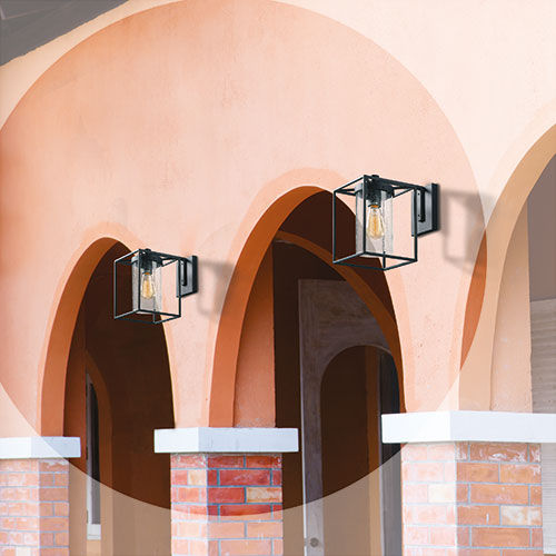 Traditional wall light - MATTY - BEL-LIGHTING / TERZO-LIGHT - outdoor / glass / square