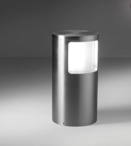 Garden bollard light - GOLIATH R - BEL-LIGHTING / TERZO-LIGHT - contemporary / anodized aluminum / frosted glass