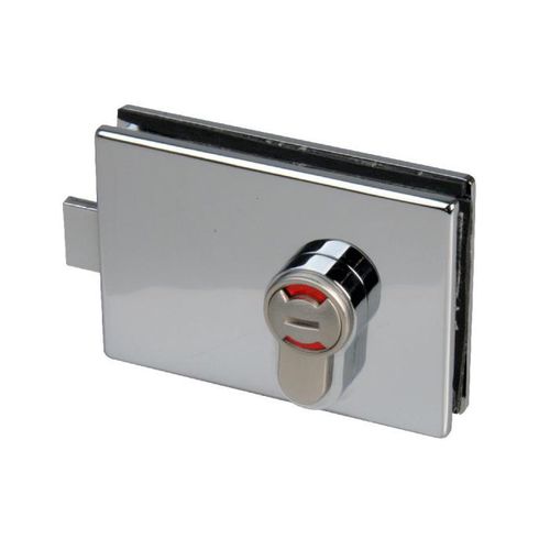 Mechanical lock - BASILEA : 17.26613.01 / 17.26614.01 - Fonsegrive - glass door / 1 point