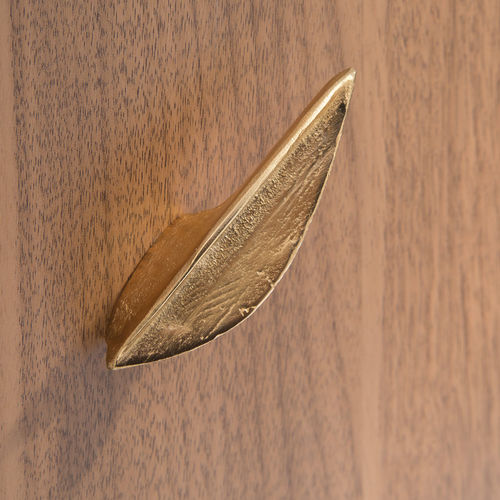 Contemporary furniture knob - LEAF - Objet Insolite - traditional / bronze