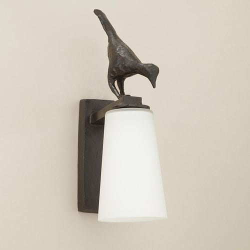 Traditional wall light - PIA - Objet Insolite - outdoor / bronze / glass