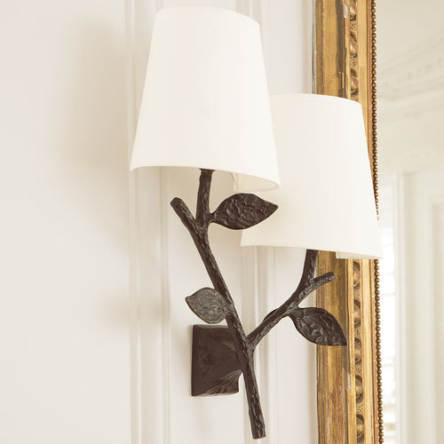Traditional wall light - FLORA - Objet Insolite - indoor / bronze / candelabra