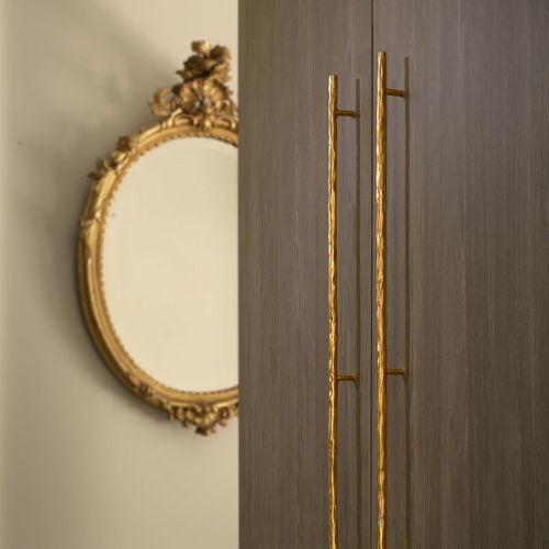 Nickel furniture handle - LIANE 10 - Objet Insolite - patinated metal / patina / golden