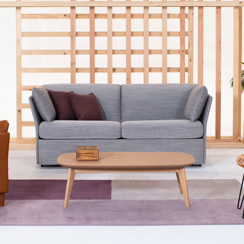 Sofa bed - IRIS - Neology - contemporary / fabric / leather