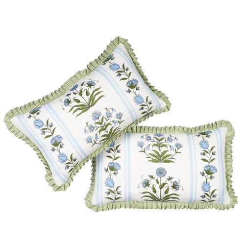Linen pillow - ROYAL POPPY  - F. SCHUMACHER & CO. - feather / rectangular / home