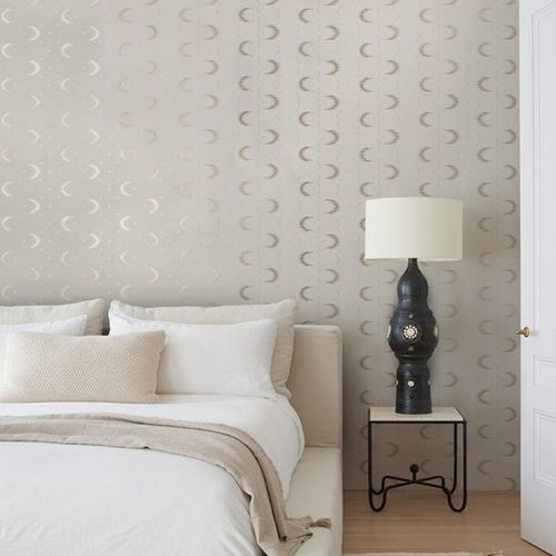 Contemporary wallpaper - ARISTELLE   - F. SCHUMACHER & CO. - nonwoven fabric / patterned / fabric look