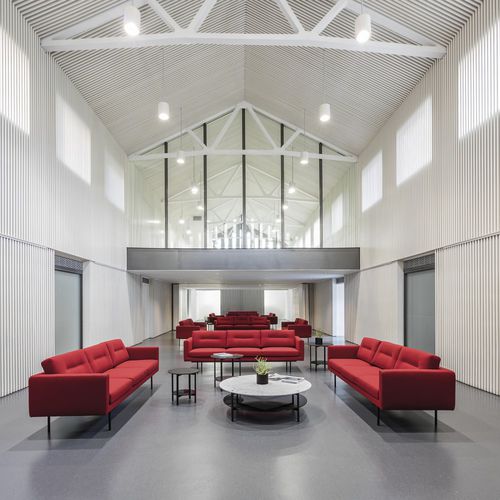 Contemporary sofa - ELEMENT - Andreu World - fabric / leather / upholstered