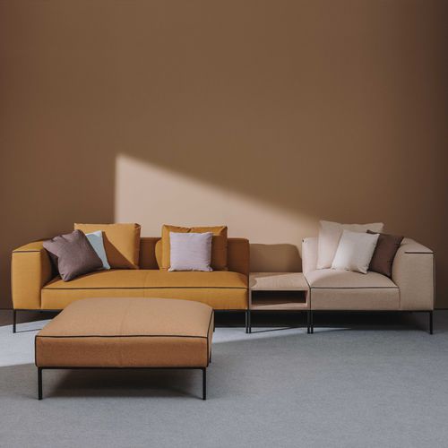 Contemporary pouf - RAGLAN  - Andreu World - foam / square / modular