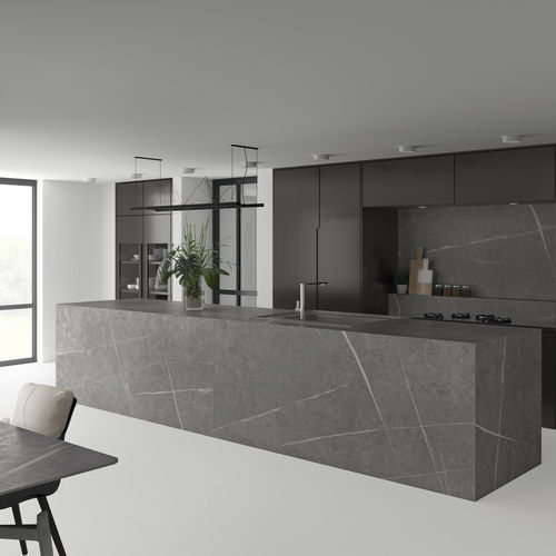 Porcelain stoneware countertop - SENDA ITOP GRIS NATURAL - INALCO - kitchen / bathroom / outdoor