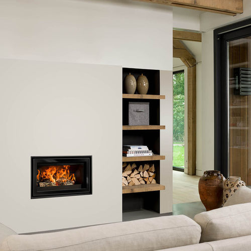 Wood-burning fireplace insert - UNILUX-7 75 - Barbas - metal / natural convection / contemporary