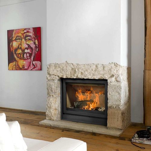 Wood-burning fireplace - UNIVERSAL-6 85 - Barbas - built-in / Single-sided / closed