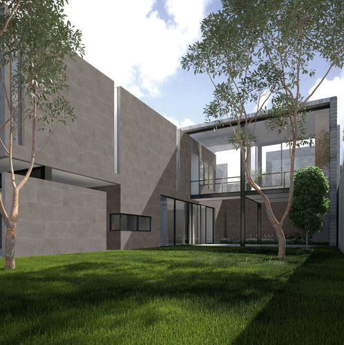 Panel cladding - REALINK : GREDOS GRIS - REALONDA - porcelain stoneware / matte
