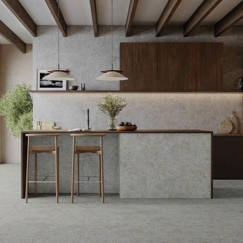 Porcelain tile - MEDITERRANEAN - Rocersa - terrazzo / structure / stone