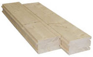 Wooden deck slab - PRÉ-DALLE  - Haas - glue-laminated wood