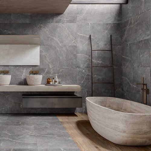 Porcelain stoneware tile - DIVERSO - UNDEFASA - matte / embossed / indoor