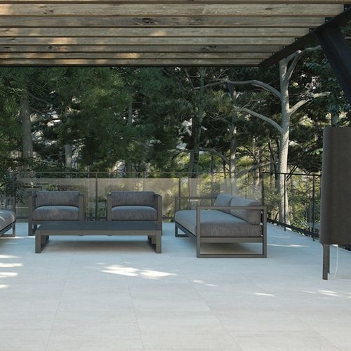 Porcelain stoneware tile - ALAMEDA - UNDEFASA - matte / embossed / indoor