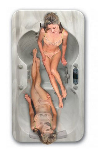 Above-ground hot tub - GEMINI - Thermo Spas - rectangular / 2-person / home