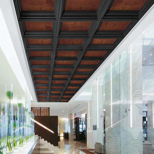 Particle board suspended ceiling - CASTWORKS® METAPHORS® WOODWORKS®               INFILL PANELS - Armstrong ceilings - USA - panel / for office / interior