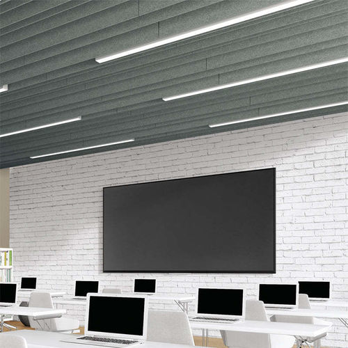 PET suspended ceiling - FELTWORKS&reg; BLADES - HOOKON - Armstrong ceilings - USA - felt / panel / indoor