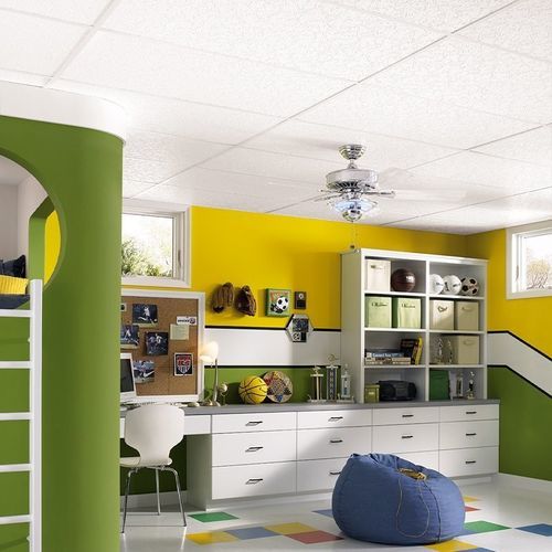 Plaster suspended ceiling - GRENOBLE&trade; - Armstrong ceilings - USA - mineral fiber / tile / for bedrooms