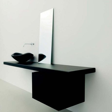 Wall-mounted bathroom mirror - BASIC - Rapsel International Srl - contemporary / rectangular