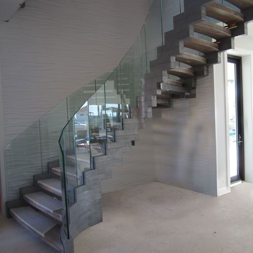 Half-turn staircase - COBRA SILVER - Siller Stairs - oak step / wooden ...