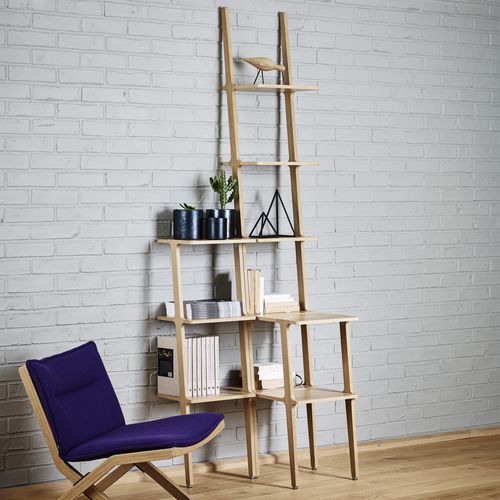 Wall-mounted shelf - LIBRI - Swedese Möbler - original design / wooden