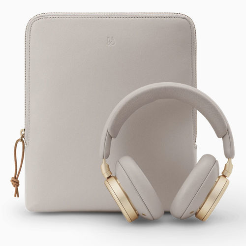 Residential speaker - BEOPLAY H100 - BANG & OLUFSEN - inside / leather / orange