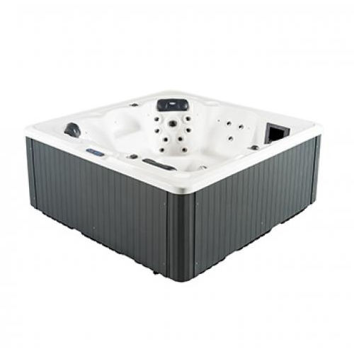 Above-ground hot tub - SAPHIR - Mondial Piscines - square / 5-person / outdoor