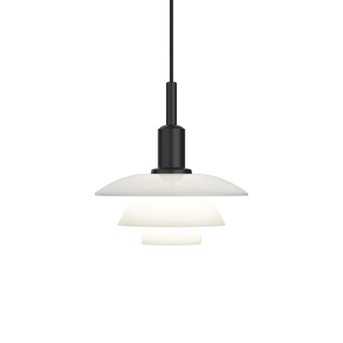 Pendant lamp - PH 3/3 - Louis Poulsen - painted metal / blown glass / frosted glass