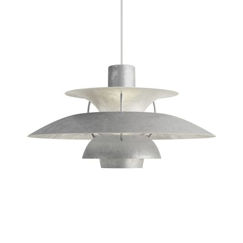 Pendant lamp - PH 5 Retake - Louis Poulsen - steel / frosted glass / contemporary