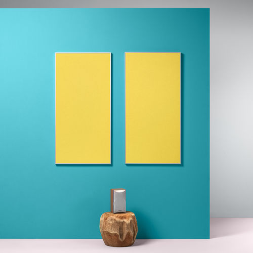 Wall-mounted acoustic panel - PFA - PLANNING SISPLAMO - polyester fiber / rectangular / double-sided