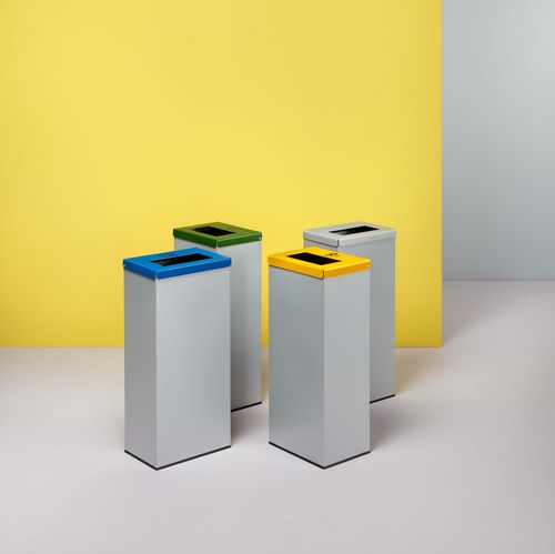 Public trash can - 6045 - PLANNING SISPLAMO - recycling / metal / contemporary