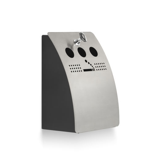 Wall-mounted ashtray - BL/MO/0050  - PLANNING SISPLAMO - stainless steel / for outdoor use / for public space