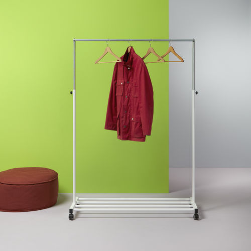 Contemporary clothes rack - TS/BUR/R - PLANNING SISPLAMO - aluminum / on casters