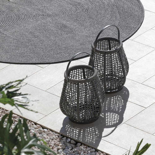 Contemporary lantern - LUDO - Atmosphera - aluminum / rope / LED