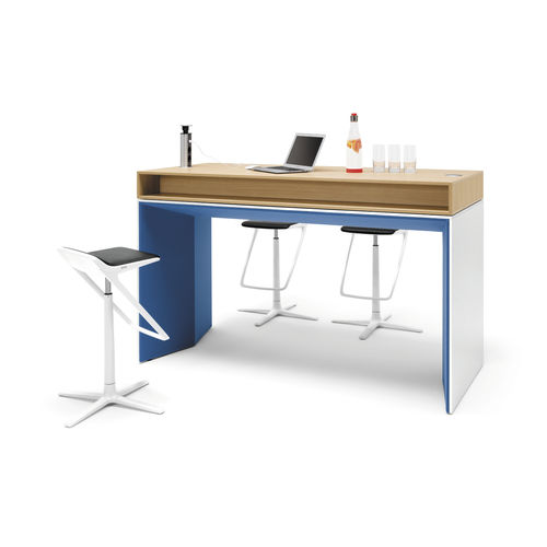 Workstation desk - WINEA PLUS - WINI Büromöbel Georg Schmidt GmbH & Co. KG - contemporary / wood veneer / steel