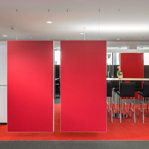Office partition - WINEA SINUS - WINI Büromöbel Georg Schmidt GmbH & Co. KG - suspended / aluminum / polyester